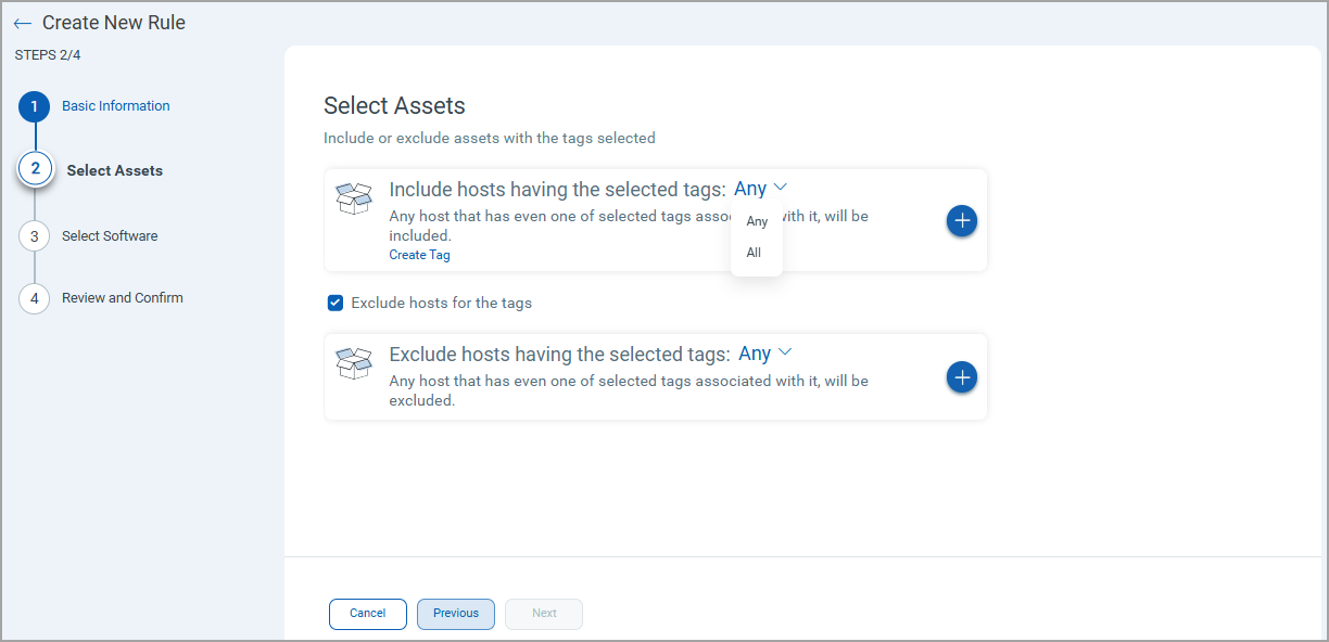 Select assets.